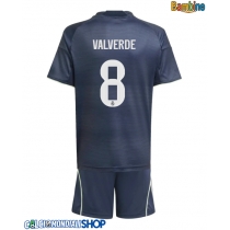 Maglie da calcio Real Madrid Federico Valverde #8 Seconda Maglia Bambino 2025-26 Manica Corta (+ Pantaloni corti)